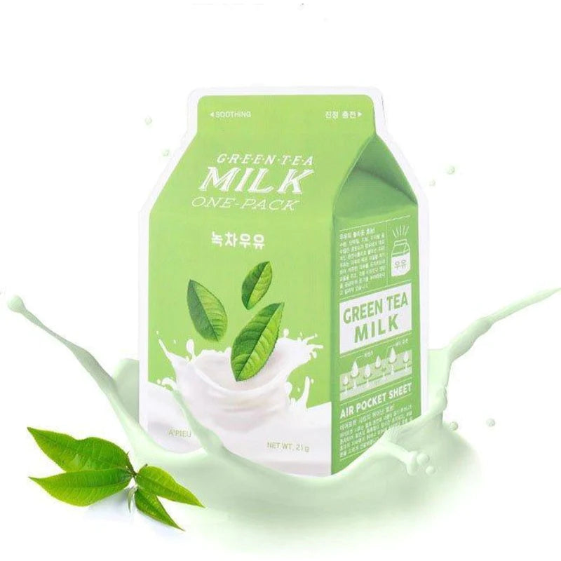 Milk One Pack #Greentea Milk - Korean Cosmetics