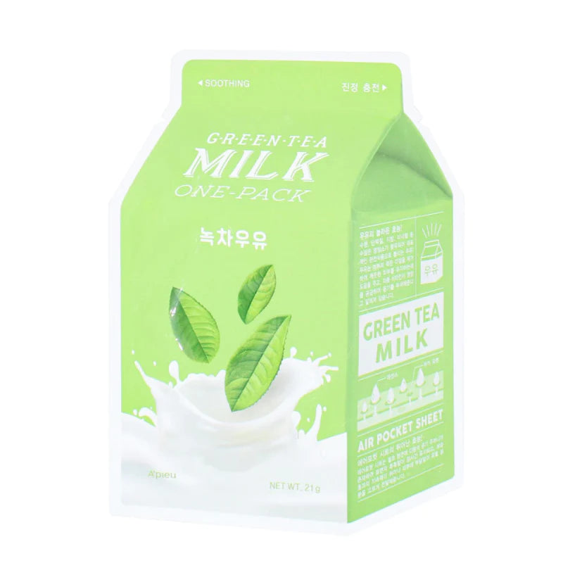 Milk One Pack #Greentea Milk - Korean Cosmetics