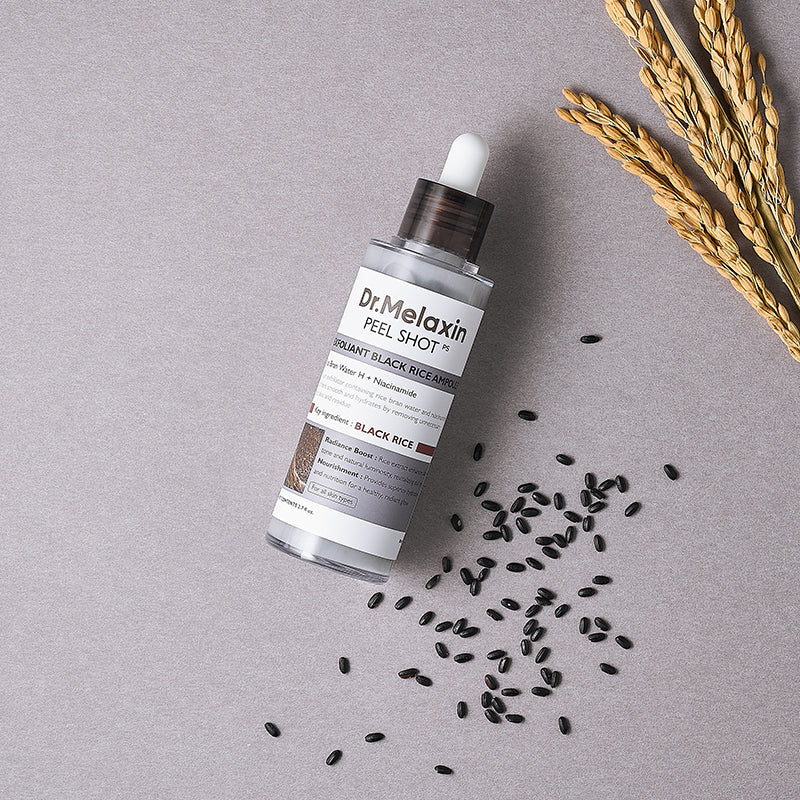 Dr. Melaxin Peel Shot Exfoliant Black Rice Ampoule - Korean Cosmetics
