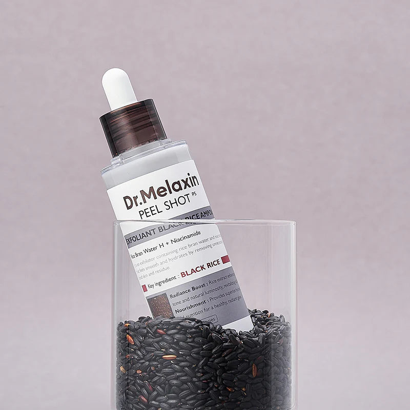 Dr. Melaxin Peel Shot Exfoliant Black Rice Ampoule - Korean Cosmetics