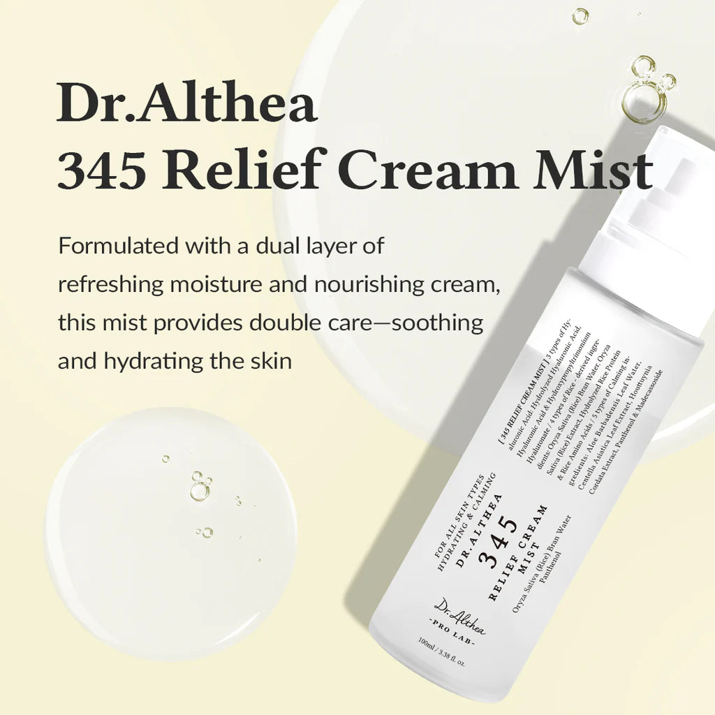 345 Relief Cream Mist - Korean Cosmetics