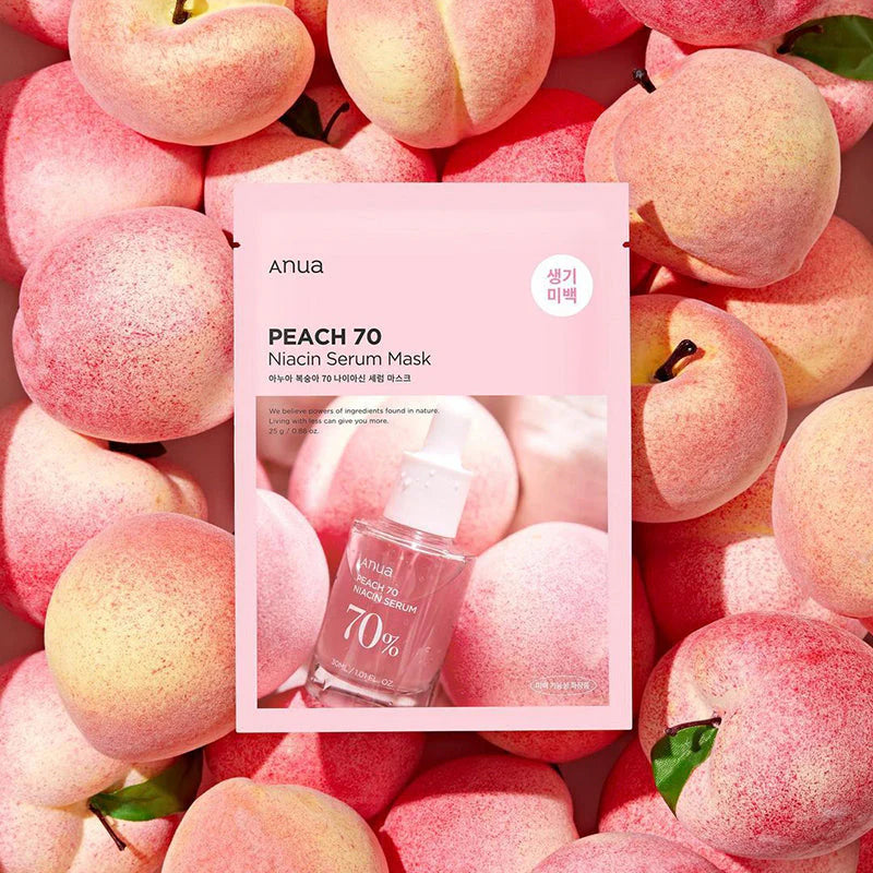 Peach 70% Niacin Serum Mask - Korean Cosmetics