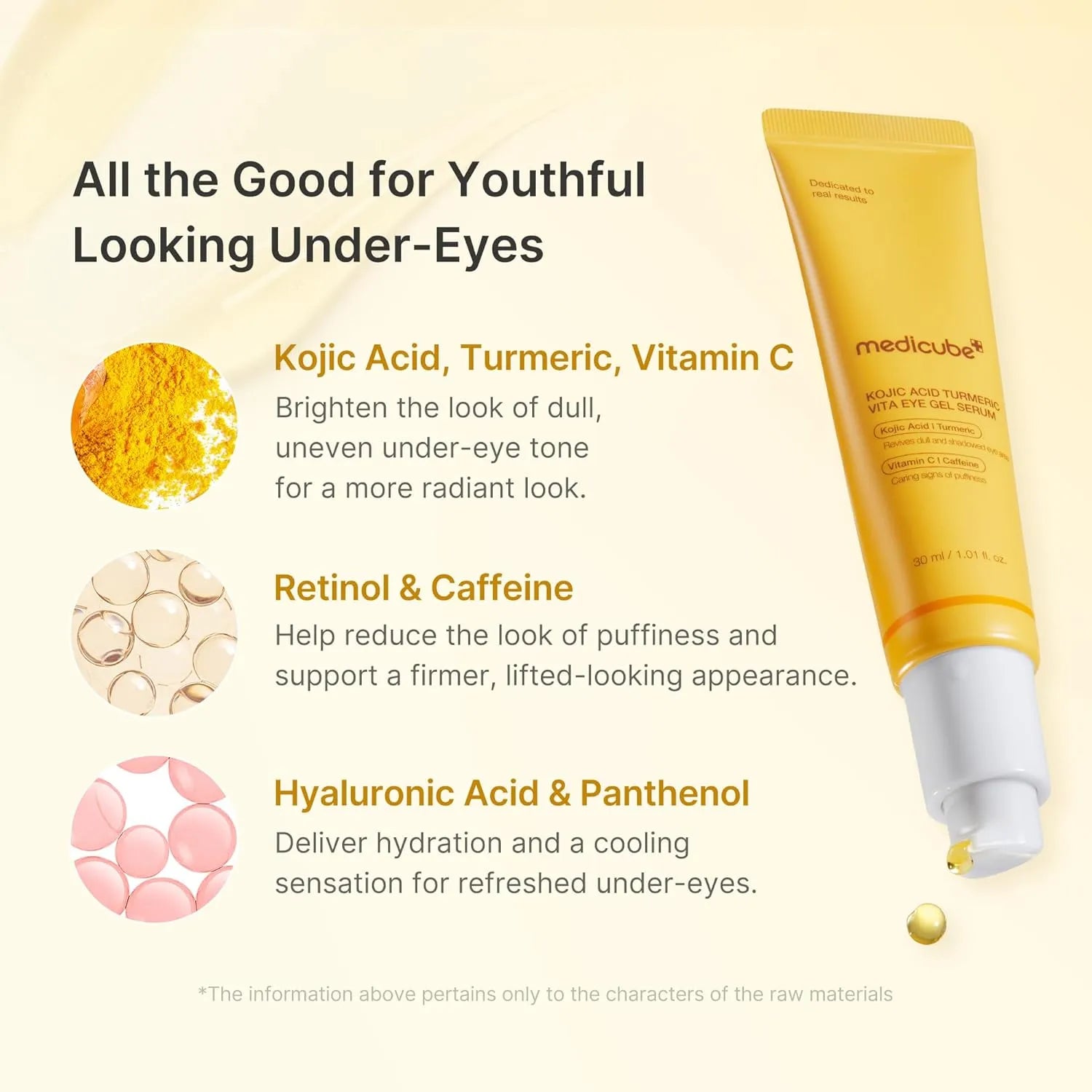 Kojic Acid Turmeric Vita Eye Gel Serum - Korean Cosmetics