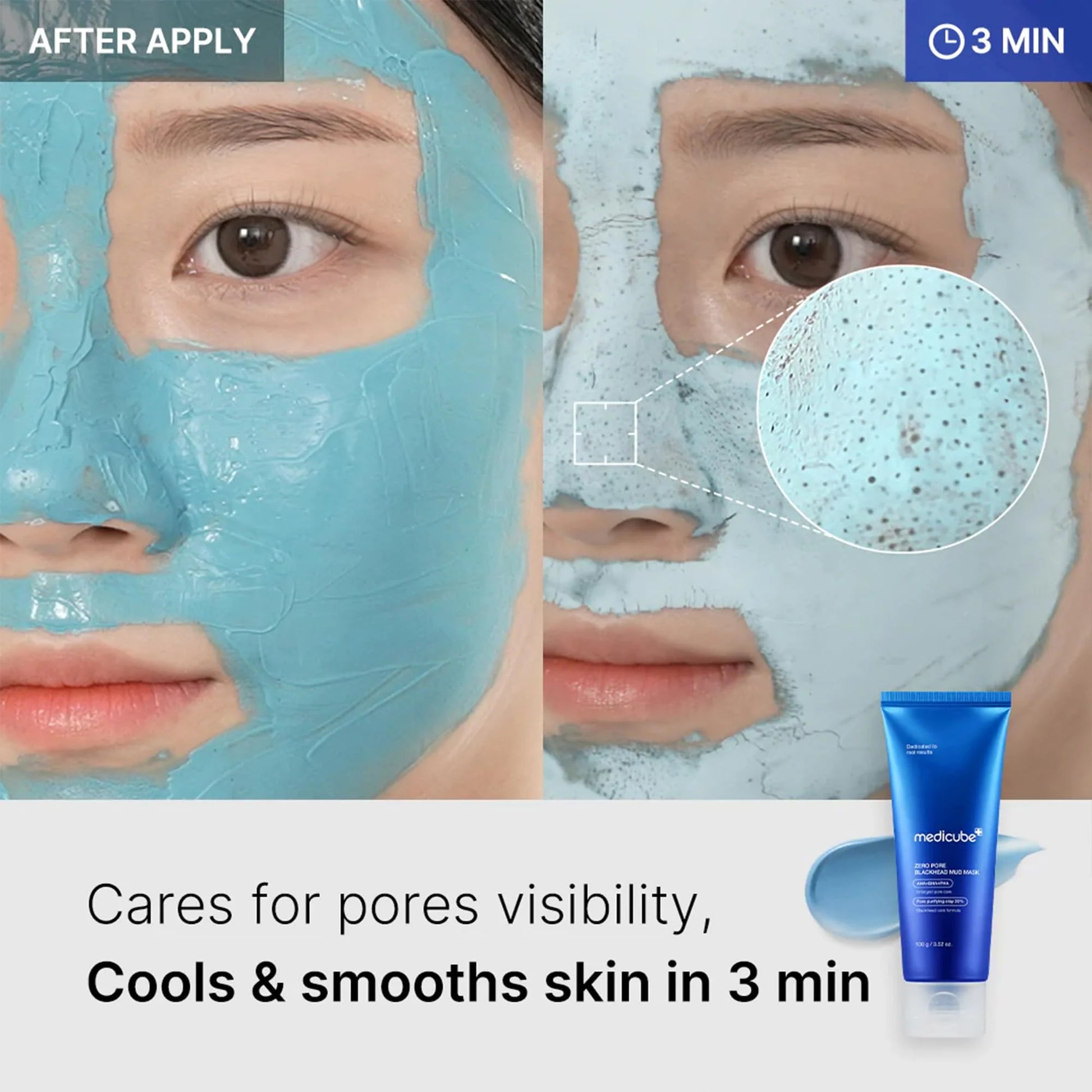 ZERO PORE BLACKHEAD MUD MASK - Korean Cosmetics