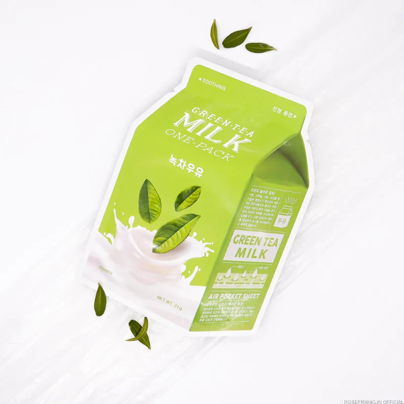 Milk One Pack #Greentea Milk - Korean Cosmetics