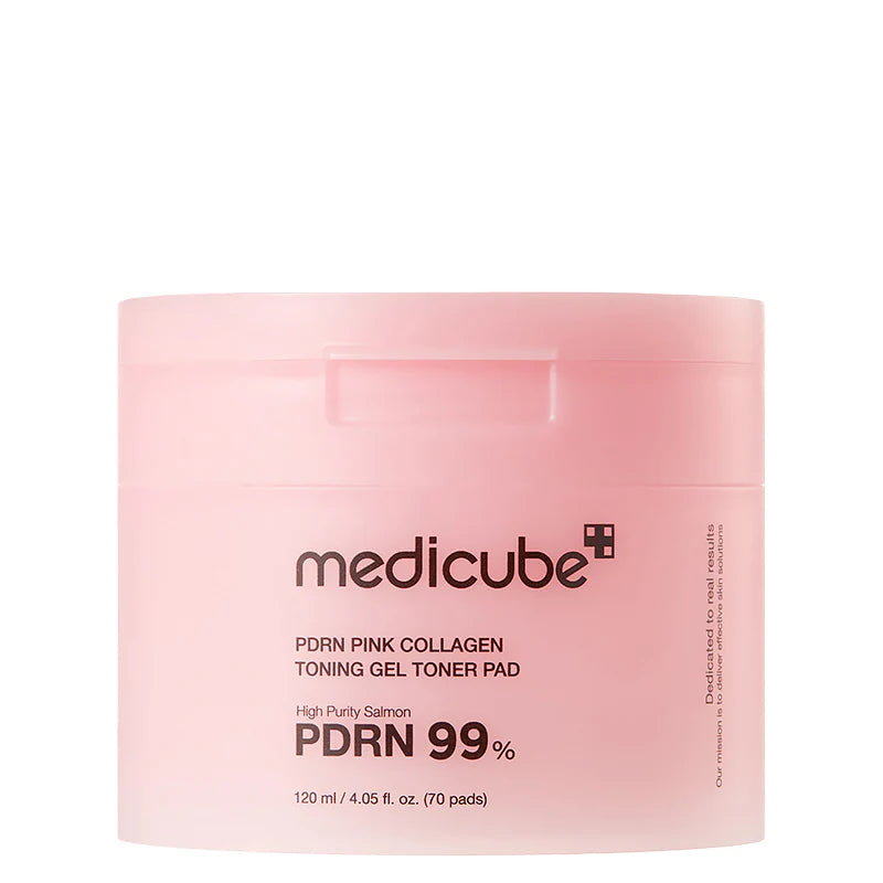 PDRN Pink Collagen Toning Gel Toner Pad - Korean Cosmetics