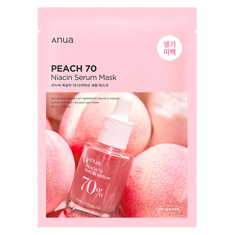 Peach 70% Niacin Serum Mask - Korean Cosmetics