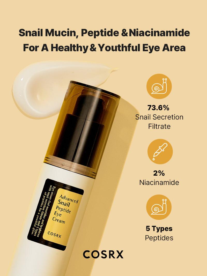 Korean Cosmetics | Advanced Snail Peptide Eye Cream
