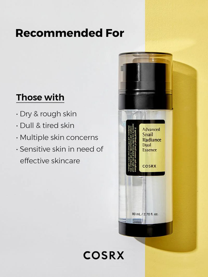 Korean Cosmetics | Advanced Snail Radiance Dual Essence