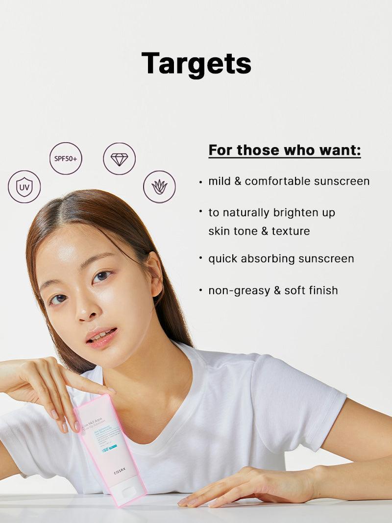 COSRX Aloe 54.2 Aqua Tone-Up Sunscreen SPF50
