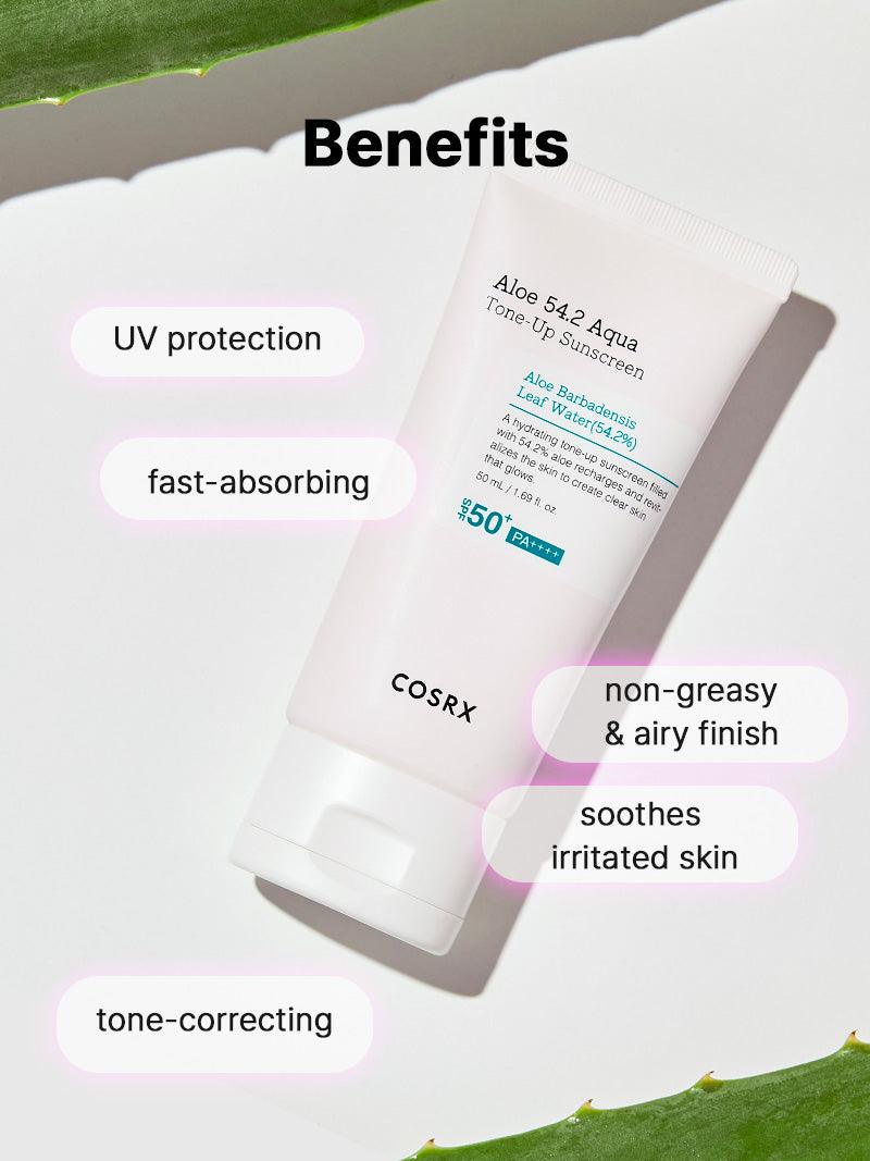 COSRX Aloe 54.2 Aqua Tone-Up Sunscreen SPF50