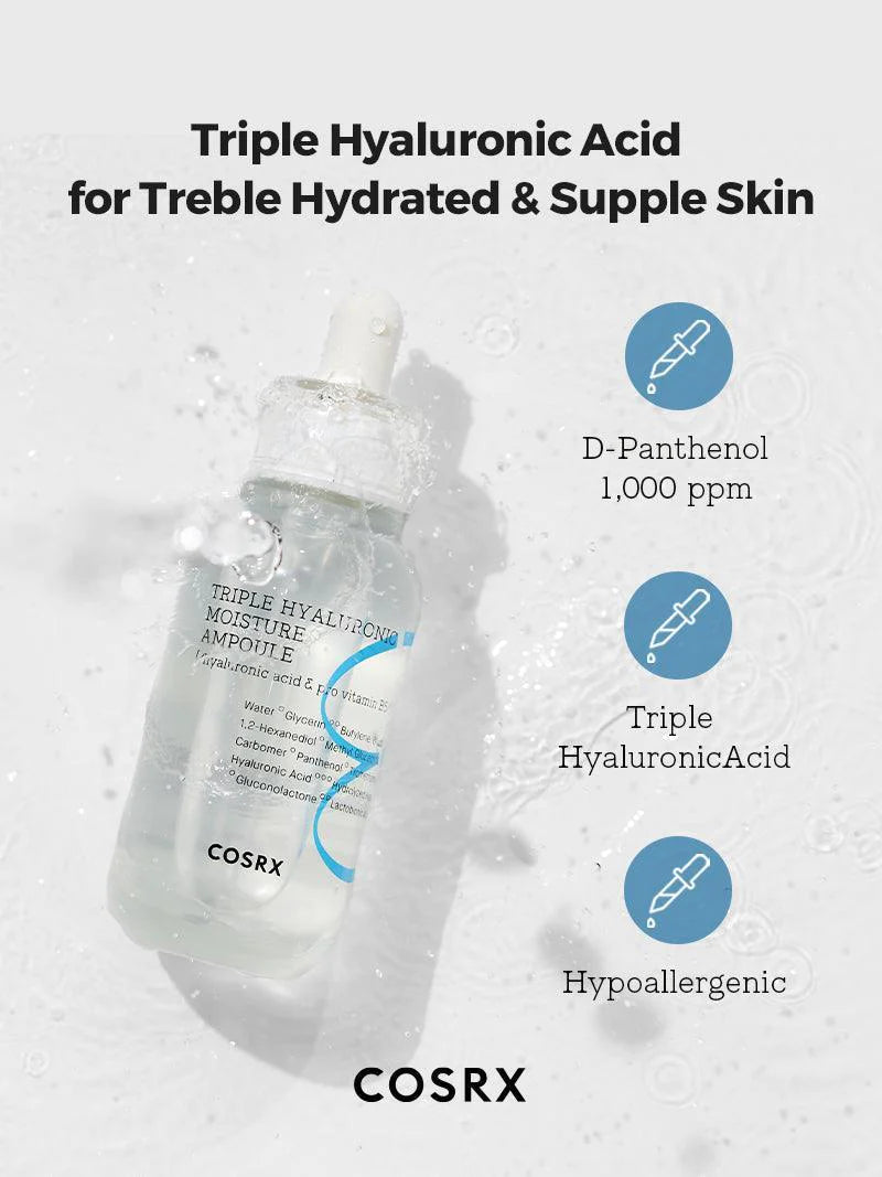 Korean Cosmetics | Hydrium Triple Hyaluronic Moisture Ampoule