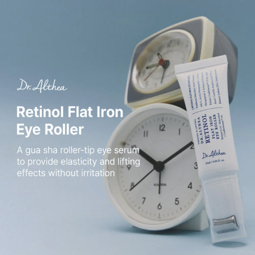Retinol Flat Iron Eye Roller - Korean Cosmetics
