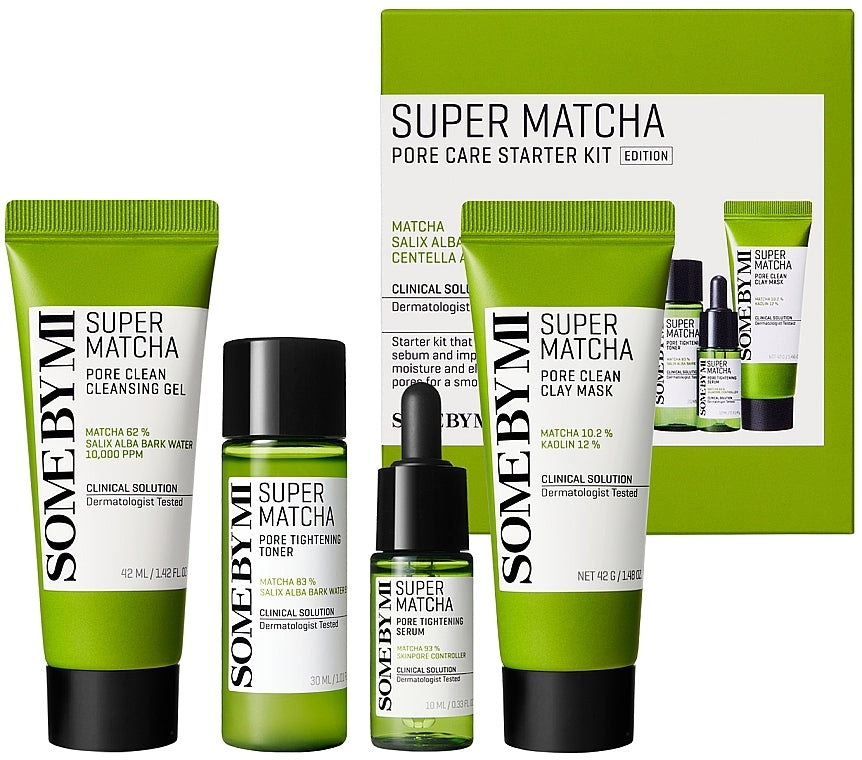Super Matcha Pore Care Starter Kit - Korean Cosmetics