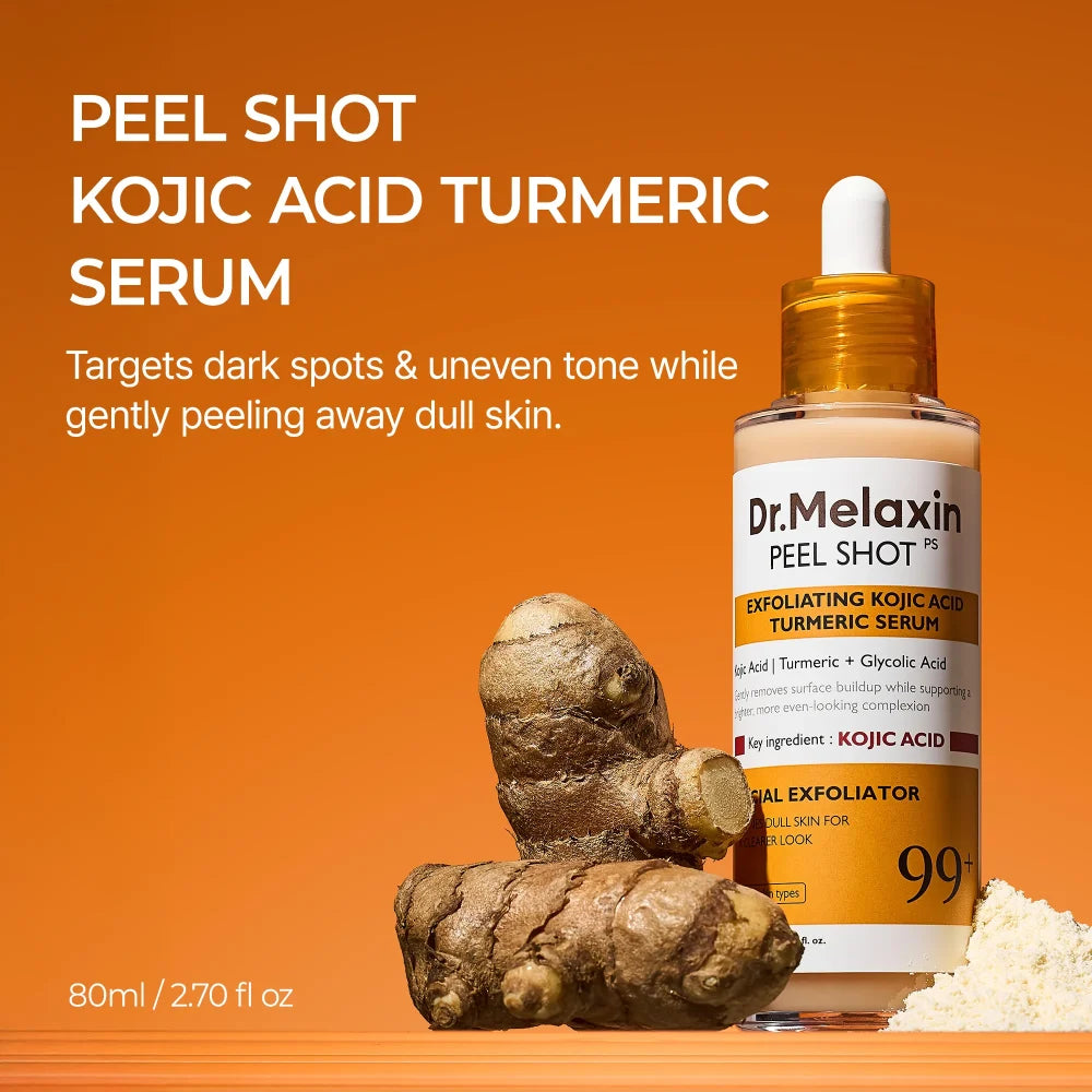 Dr. Melaxin Peel Shot Exfoliating Kojic Acid Turmeric Serum - Korean Cosmetics