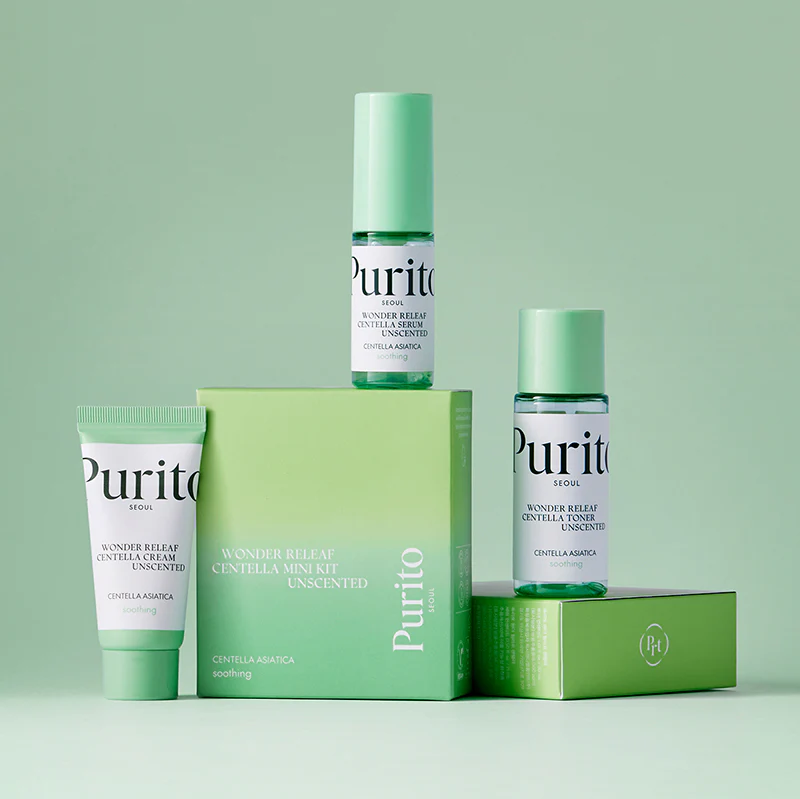 Wonder Releaf Centella Mini Kit Unscented - Korean Cosmetics