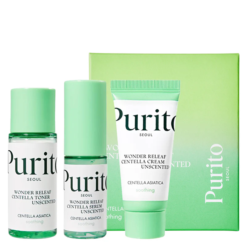 Wonder Releaf Centella Mini Kit Unscented - Korean Cosmetics