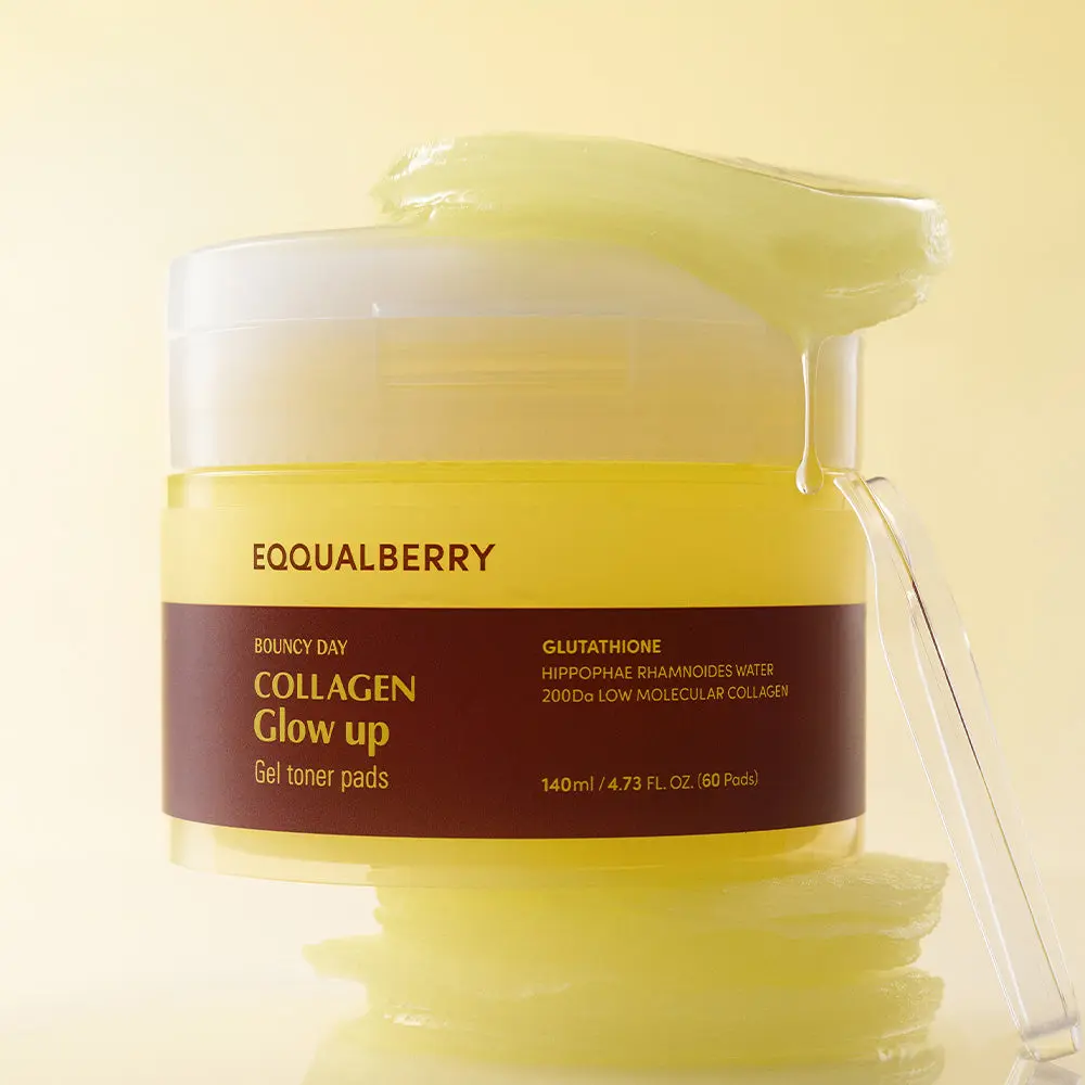Collagen Glow Up Gel Toner Pads - Korean Cosmetics