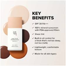 Beauty of Joseon Daily Tinted Fluid Sunscreen SPF30 PA+++ - Korean Cosmetics