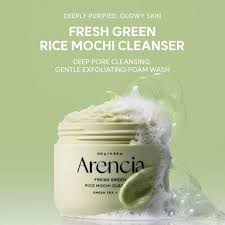 Arencia Fresh Green Rice Mochi Cleanser - Korean Cosmetics