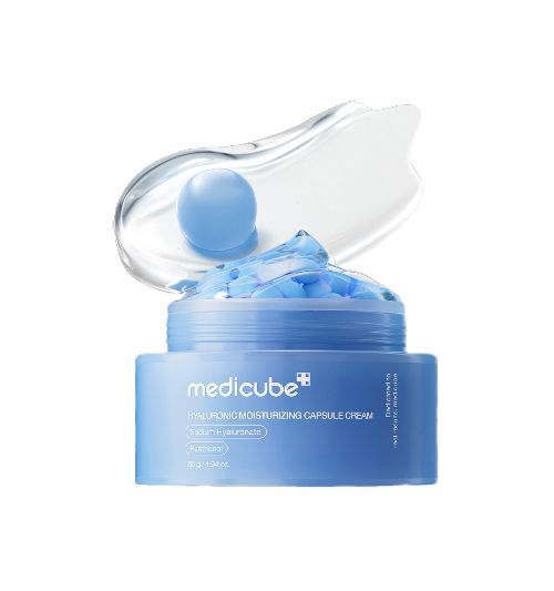 Medicube Hyaluronic Moisturizing Capsule Cream met hydraterende capsules