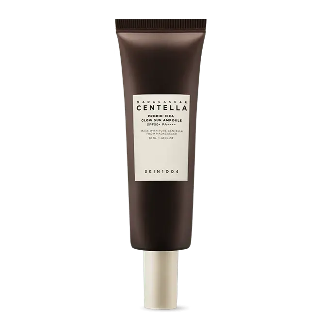 Madagascar Centella Probio-Cica Glow Sun Ampoule SPF50+ - Korean Cosmetics
