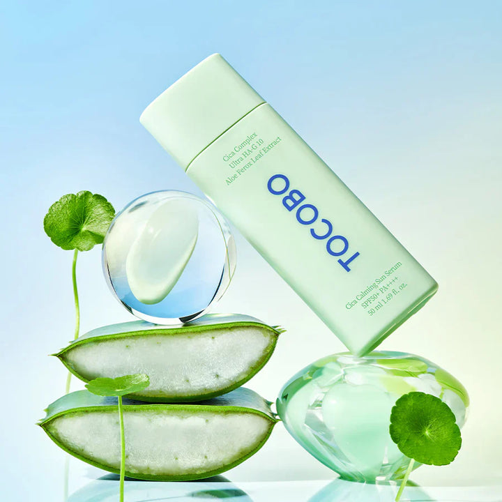 Cica Calming Sun Serum SPF50 PA - Korean Cosmetics