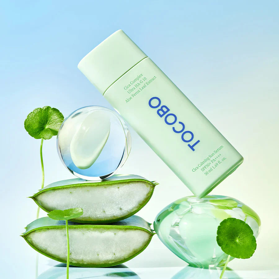 Cica Calming Sun Serum SPF50 PA - Korean Cosmetics