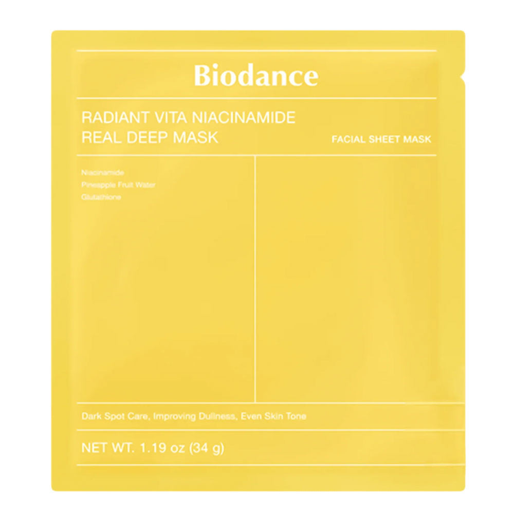 Radiant Vita Niacinamide Real Deep Mask - Korean Cosmetics