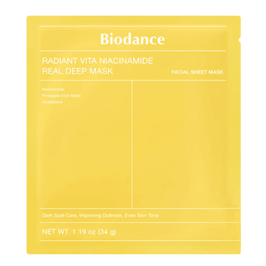 Radiant Vita Niacinamide Real Deep Mask - Korean Cosmetics